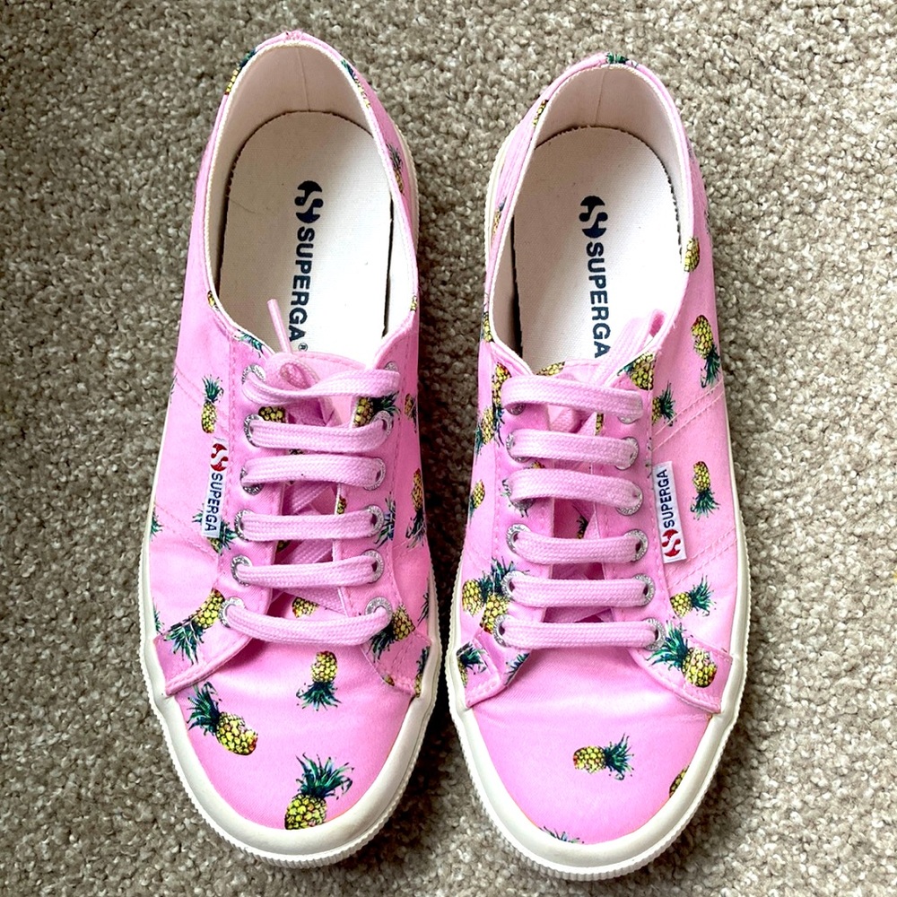Pink pineapple sneakers